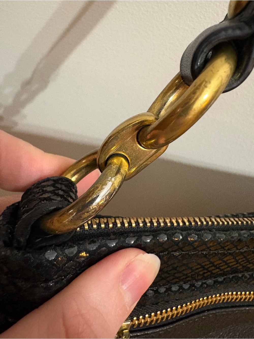 2010s Coach Black Leather Shoulder Bag with Gold Hardware - Picture 5 of 12